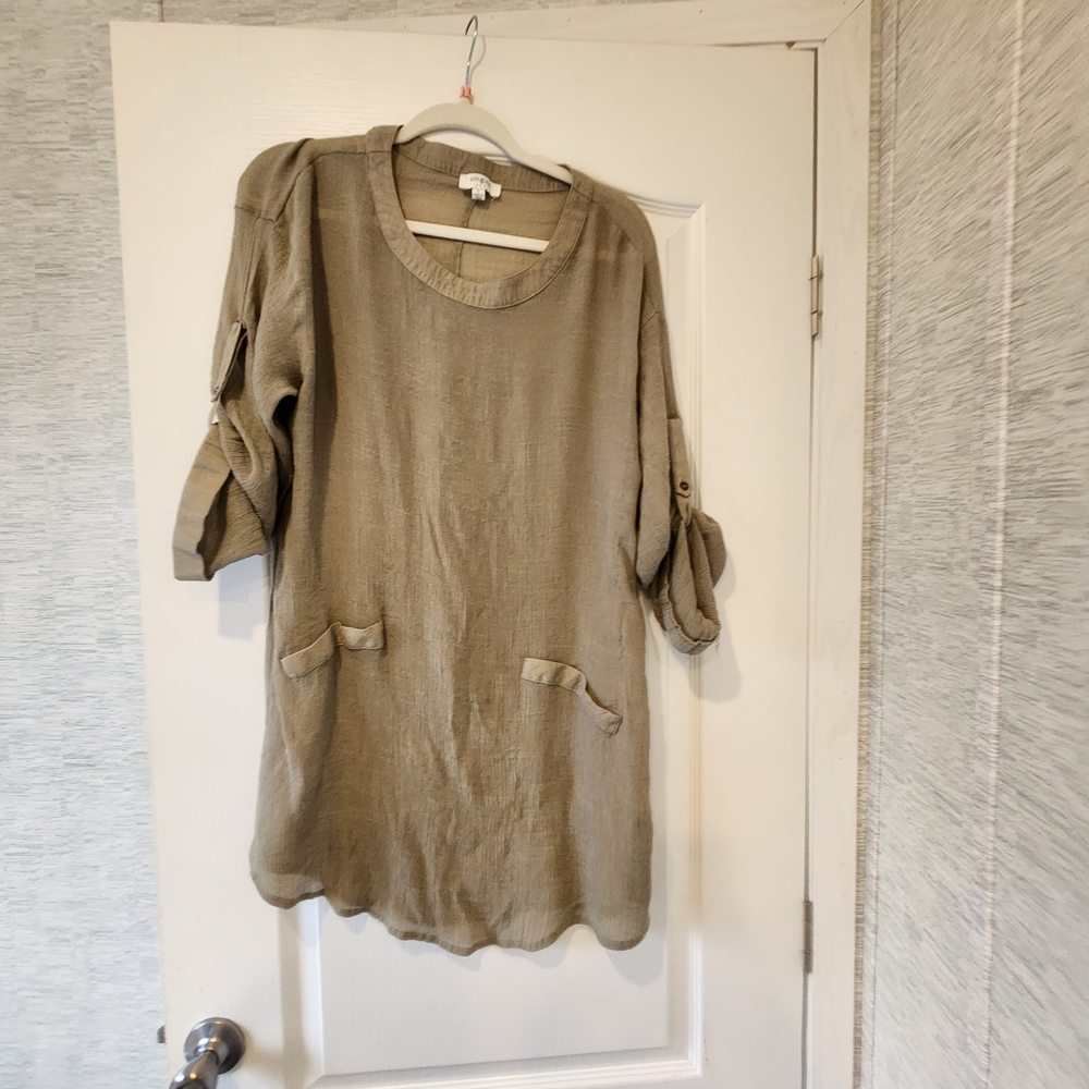 Umgee Beige/Taupe Dress L EUC